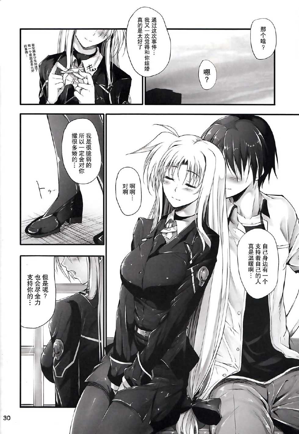 (C84) [IV VA SHIN (Mikuni Mizuki)] Home Sweet Home ～ Fate Hen 5 ～ (Mahou Shoujo Lyrical Nanoha) [Chinese] [无毒汉化组] - Page 30