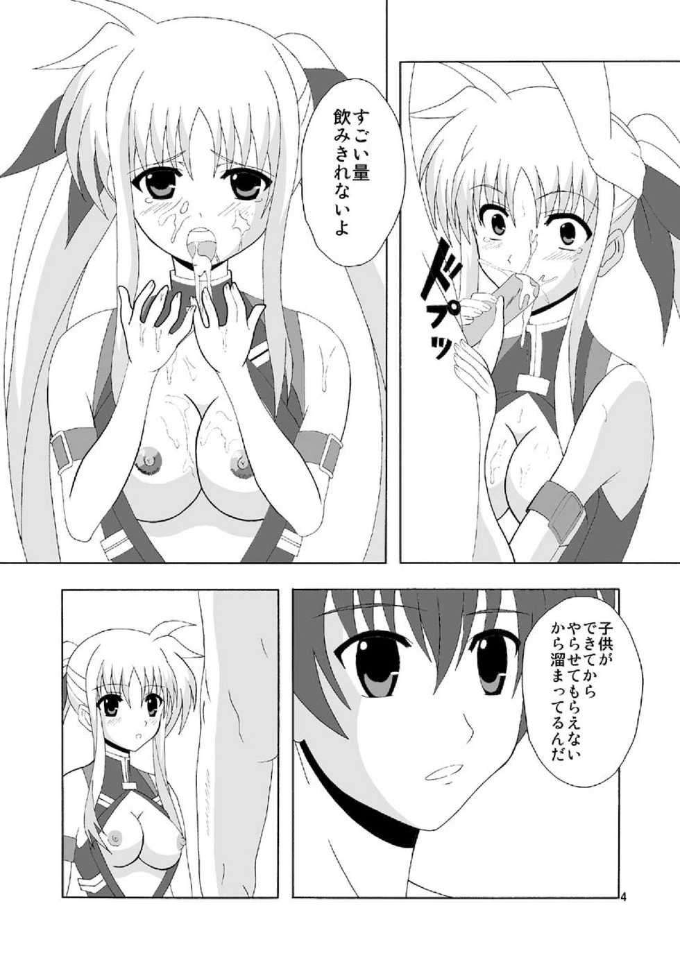 [MagicalFlight (Juujou Tatami)] Fate de Fudeoroshi (Mahou Shoujo Lyrical Nanoha) [Digital] - Page 4