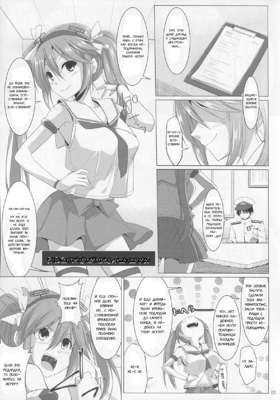 (C85) [Kujira Logic, TOYBOX (Kujiran, Kurikara)] Teikoku Kantai Chichi Zukan - Otsu (Kantai Collection -KanColle-) [Russian] [TasogateKokoro] - Page 4