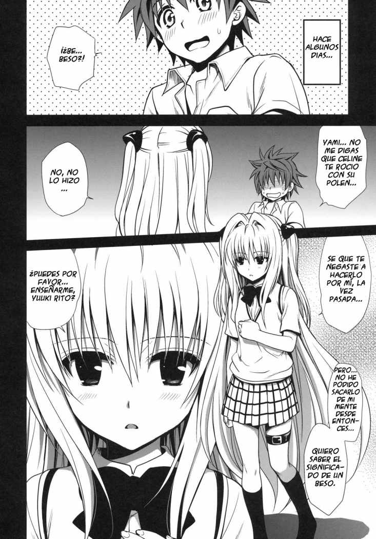 (C79) [Takumi na Muchi] Shiro Yami-chan (To LOVE-Ru) [Spanish] [ressay] - Page 7