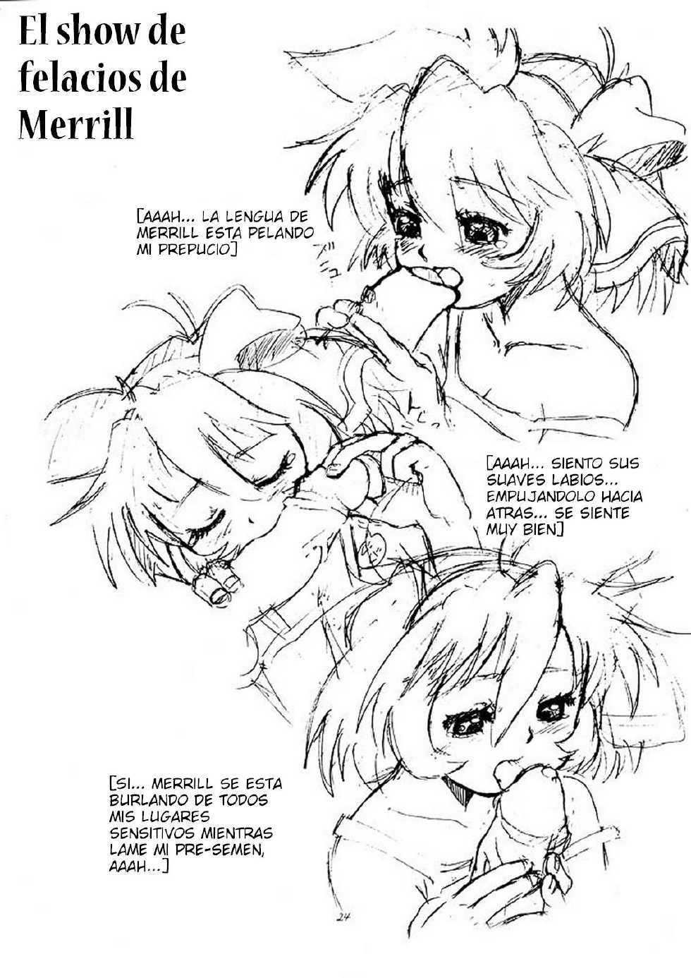 [AMP (Norakuro Nero)] Mirerunrun Monogatari | Merrill's Story (Rune Soldier) [Spanish] [Kurotao] - Page 24