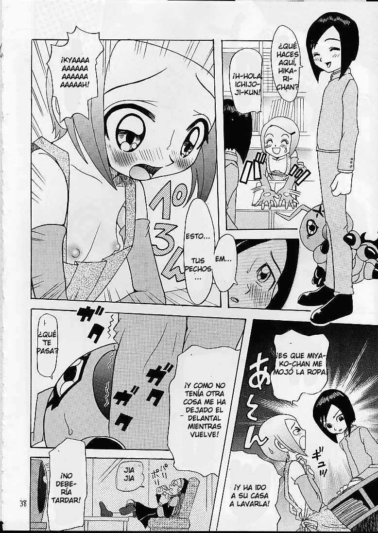 [Studio Tar (Kyouichirou, Shamon)] Jou-kun, Juken de Ketsukacchin. (Digimon Adventure) [Spanish] [LKNOFansub] - Page 37