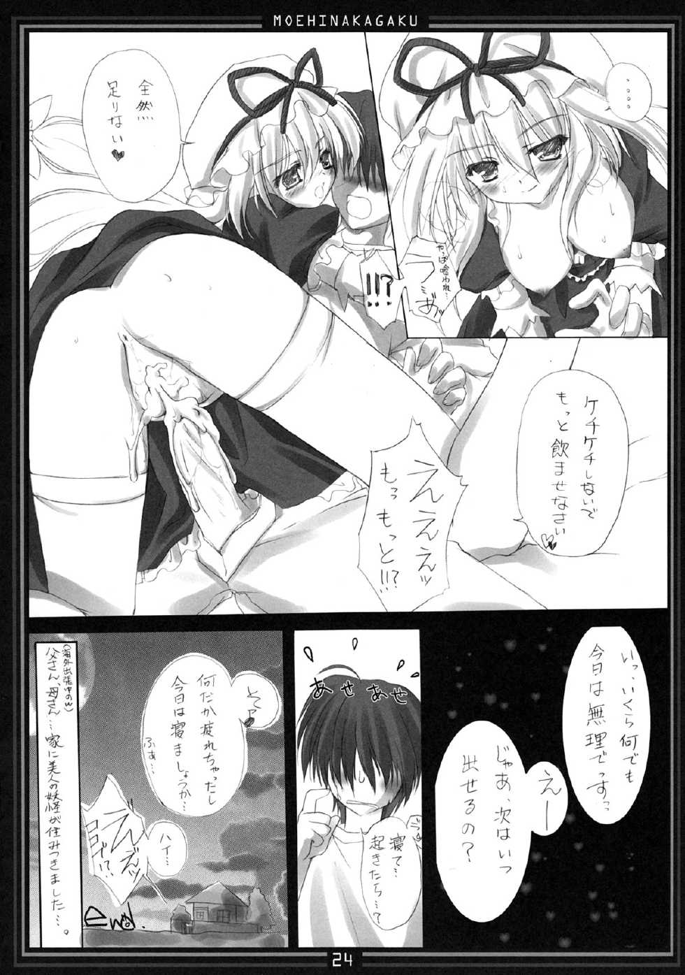 (C78)[Moehina Kagaku (Hinamatsuri Touko)] Kimagure Parasite Soushuuhen (Touhou Project) - Page 23