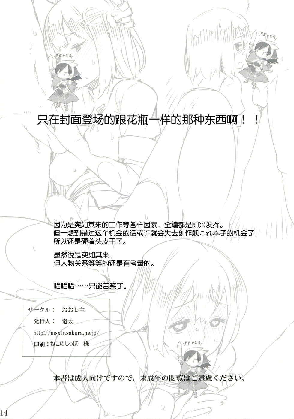 (C85) [Oojinushi (Ryuuta)] Senjou no Ookami (Kantai Collection -KanColle-) [Chinese] [脸肿汉化组] - Page 15