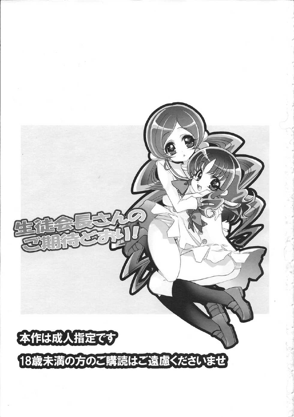 (SUPER19) [RIRIADOLL (Takewakamaru)] Seitokaichou-san no Gokitai doori! (HeartCatch PreCure!) - Page 2