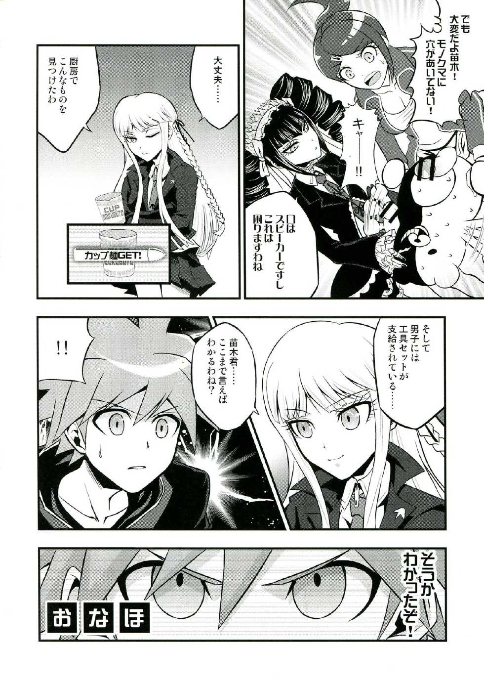 (Gakuen Trial 3) [SKUG (BUSHI)] Chou Koukou Kyuu no Futanari Musume tachi ni Monokuma ga Horareru Hon (Danganronpa) - Page 8
