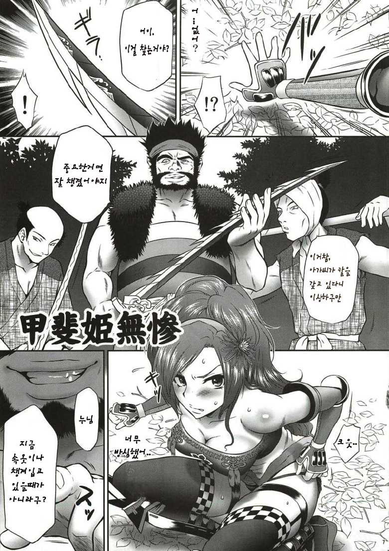 (COMIC1☆4) [U.R.C (Momoya Show-Neko)] Kaihime Muzan (Samurai Warriors) [Korean] - Page 6