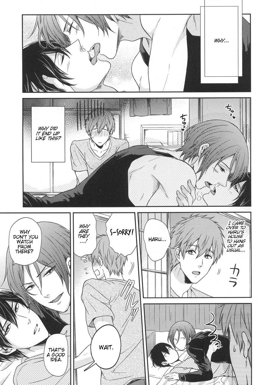 (GOOD COMIC CITY 20) [Karaage Of The Year (Karaage Muchio)] Gyaku ni Neko ni Sarechaimashita. (Free!) [English] {NenaTranslates + Unnaturalsolace} - Page 4