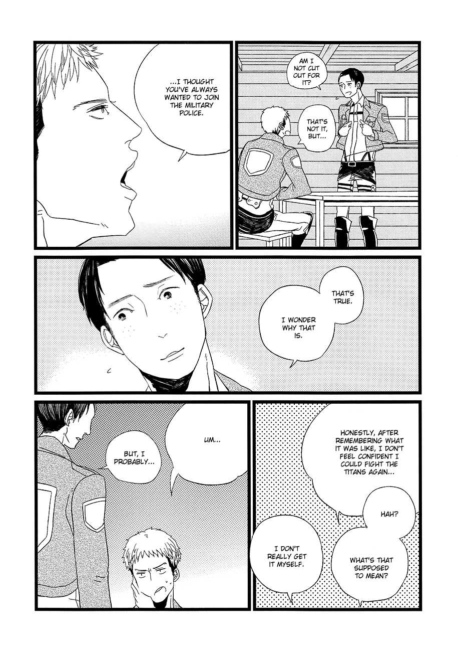 (Hekigai Chousa Haku) [DOBON (MiN)] Boys Will Be Scrap (Shingeki no Kyojin) [English] [Baka Dumb Aho Scans] [Decensored] - Page 4