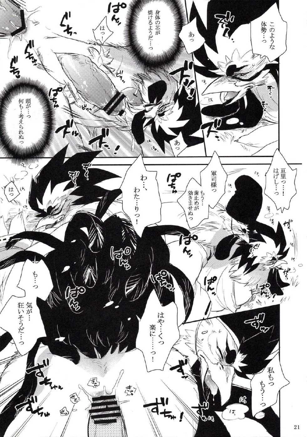 (C85) [Hallucigenia (Kamidou Haruki)] Gesshou (Gingitsune) - Page 20