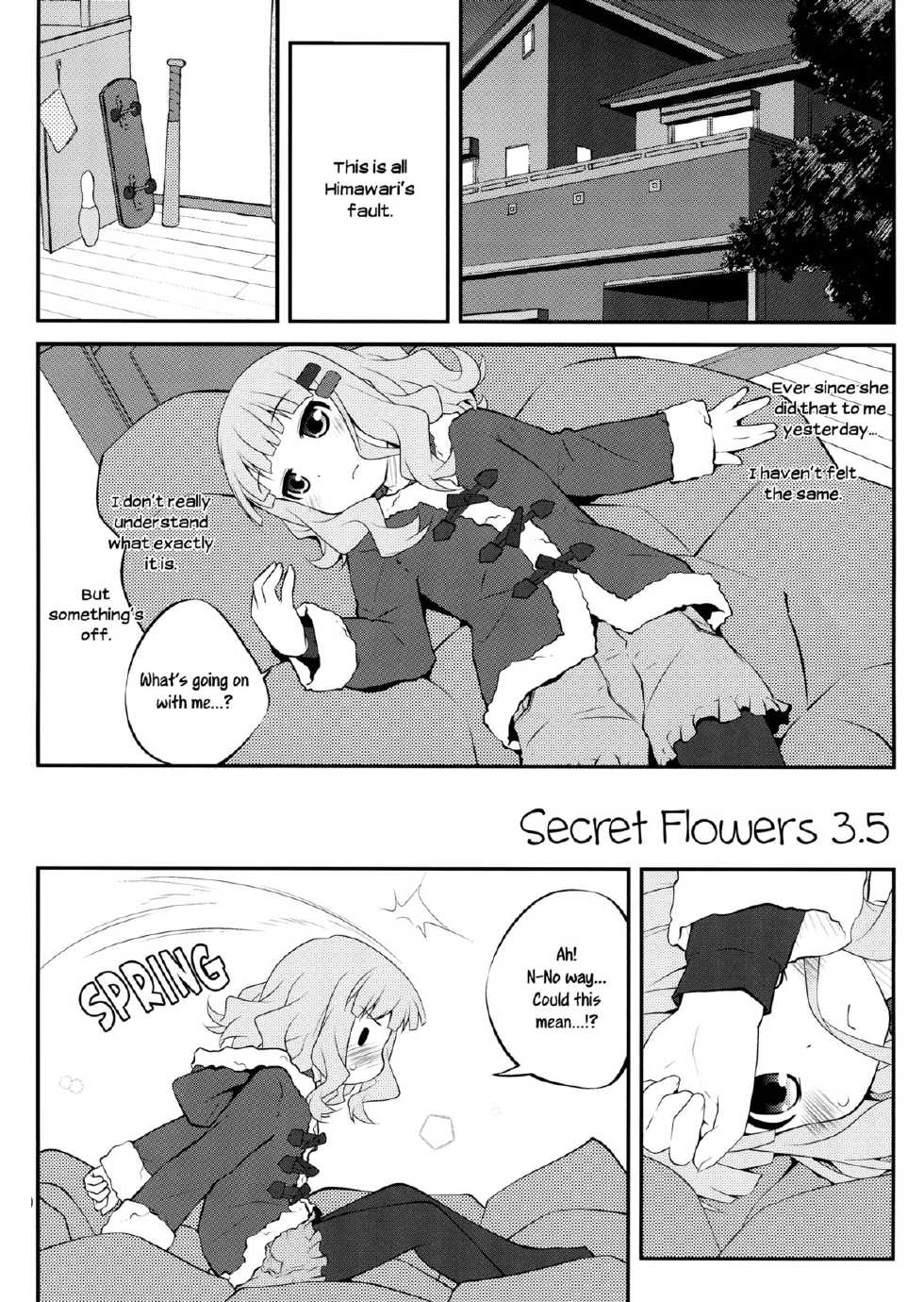 (C84) [Purimomo (Goyac)] Himegoto Flowers 3.5 | Secret Flowers 3.5 (YuruYuri) [English] [Yuri-ism] - Page 1