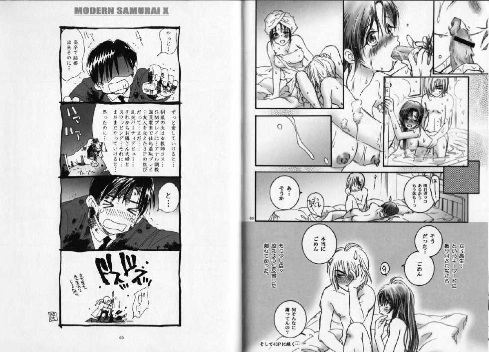 (SPARK5) [Yamaguchirou (Yamaguchi Shinji)] Modern Samurai X (Rurouni Kenshin) - Page 35