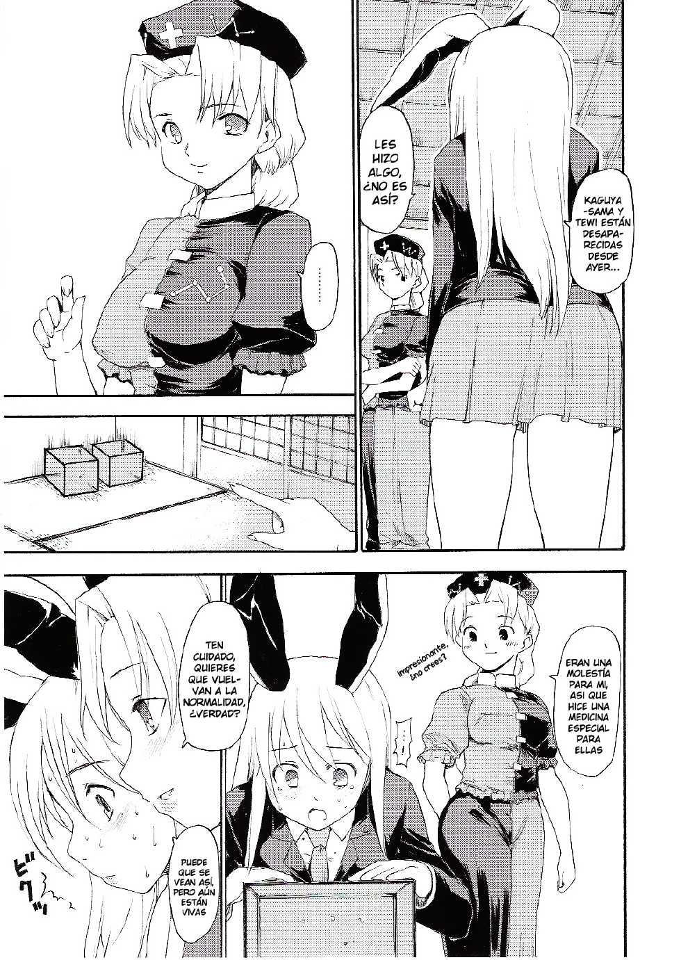 (C70) [Paranoia Cat (Fujiwara Shunichi)] Touhou Ukiyo Emaki Yagokoro Eirin (Touhou Project) [Spanish] [Ichi no Fansub] - Page 13