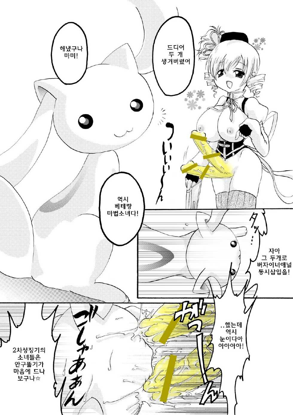(C82) [Strawberry (Ichigo)] Kyubey Niku Benki Hon (Puella Magi Madoka Magica) [Korean] [Team Rosybory] - Page 15