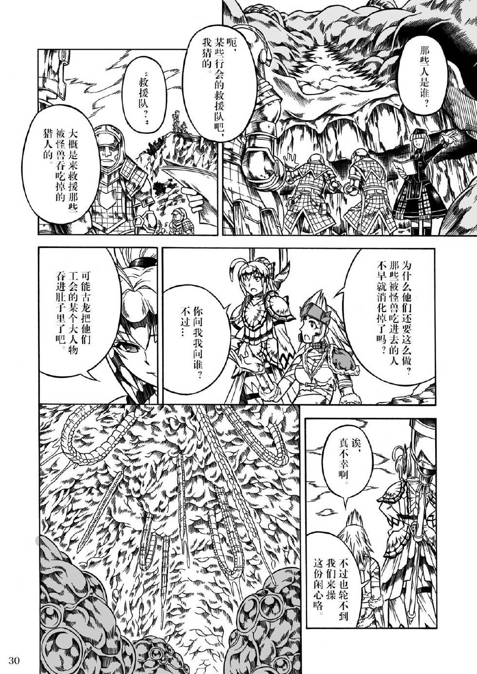 (C80) [Yokohama Junky (Makari Tohru)] Solo Hunter no Seitai 2 The third part (Monster Hunter) [Chinese] - Page 30