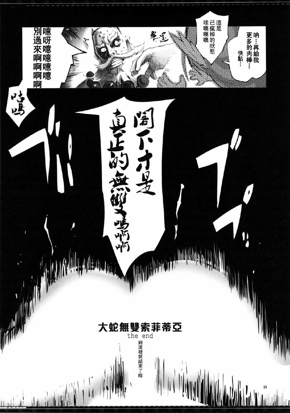 (C85) [YA-ZY (Yunioshi)] Sophie Musou Orochi | 無雙大蛇索菲蒂亞 (Warriors Orochi) [Chinese] [里界漢化組] - Page 23