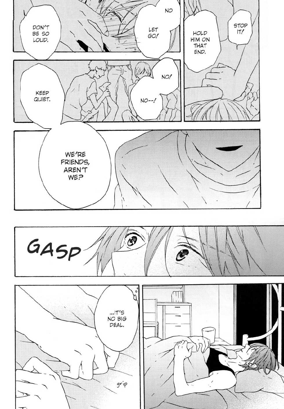(Renai Jiyuugata! Osaka Taikai 2) [kiri (Fami)] Unmei Ja Nai Hito (Free!) [English] [yefione] - Page 11