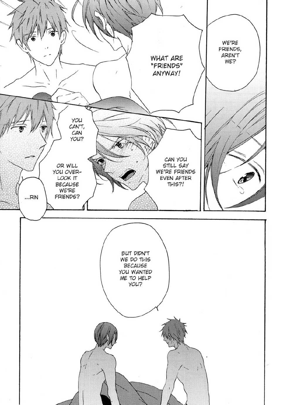 (Renai Jiyuugata! Osaka Taikai 2) [kiri (Fami)] Unmei Ja Nai Hito (Free!) [English] [yefione] - Page 26
