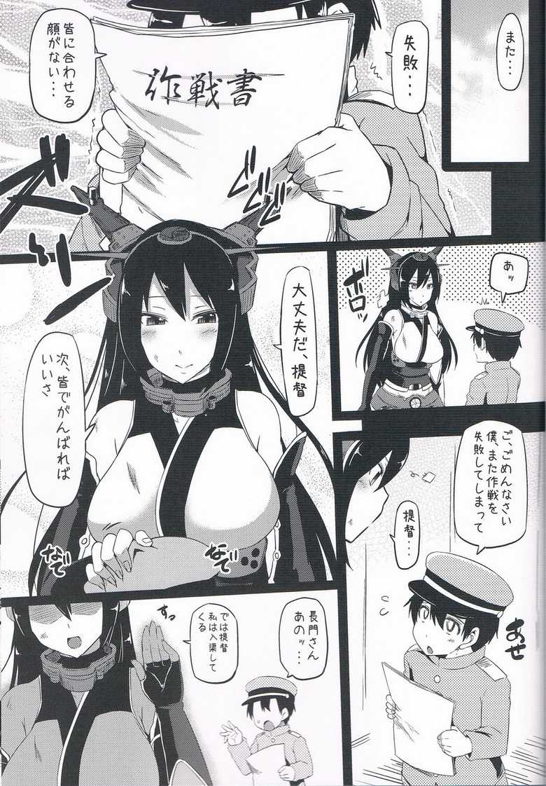 (C85) [Arysuivery (Ayakase Chiyoko, Ayakase Riberi)] Nagato baku (Kantai Collection) - Page 2