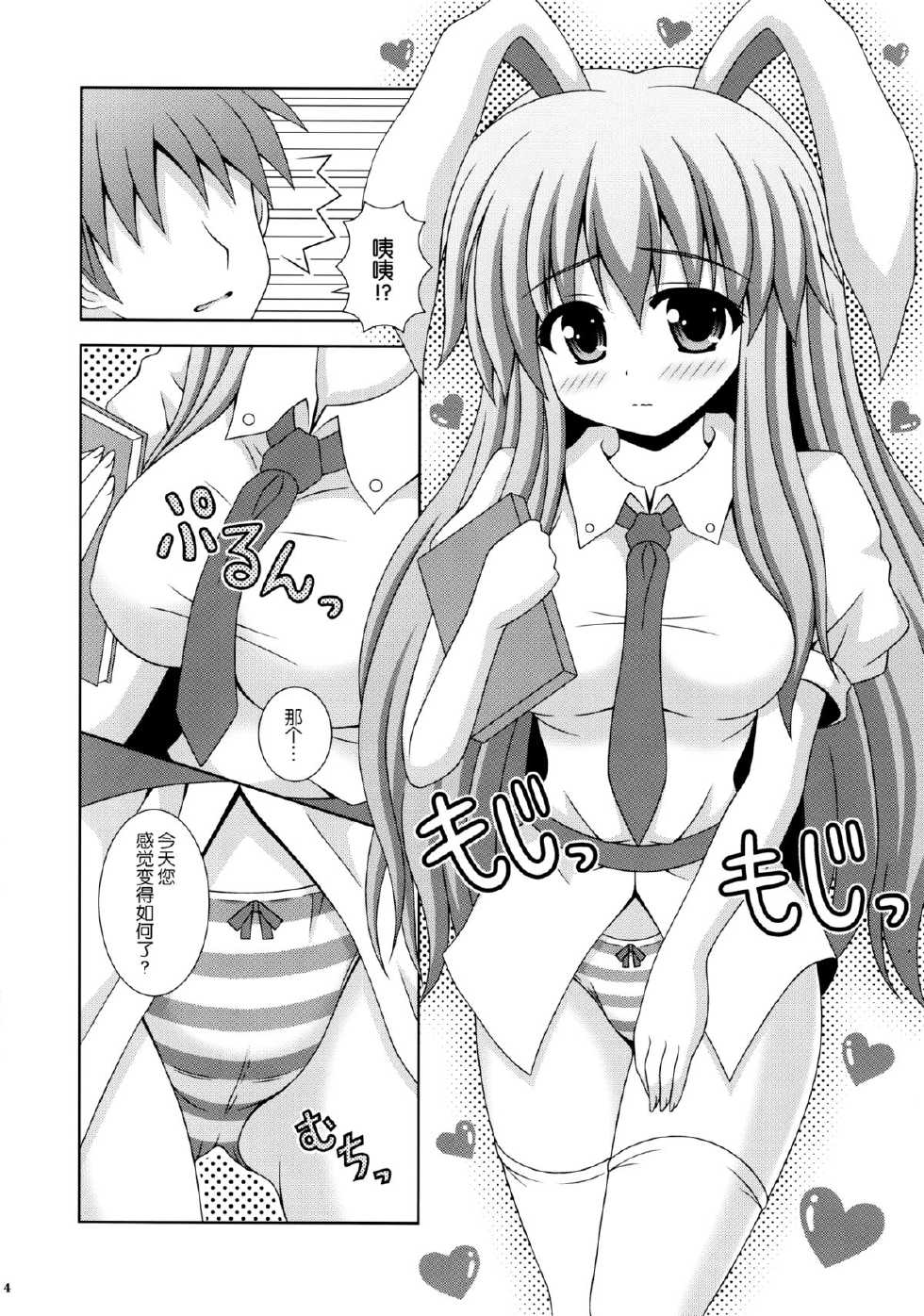 (HARUCC17) [I'm (Nagana Sayui)] Udonge Ganbarimasu (Touhou Project) [Chinese] [伞尖绅士汉化组] - Page 4