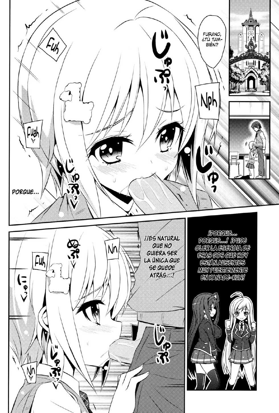 (C85) [MIX-EDGE (Arui Ryou)] Chocolat to Full Course (Ore no Nounai Sentakushi ga, Gakuen Love Comedy wo Zenryoku de Jama Shiteiru) [Español/Spanish][H-Elite] - Page 24