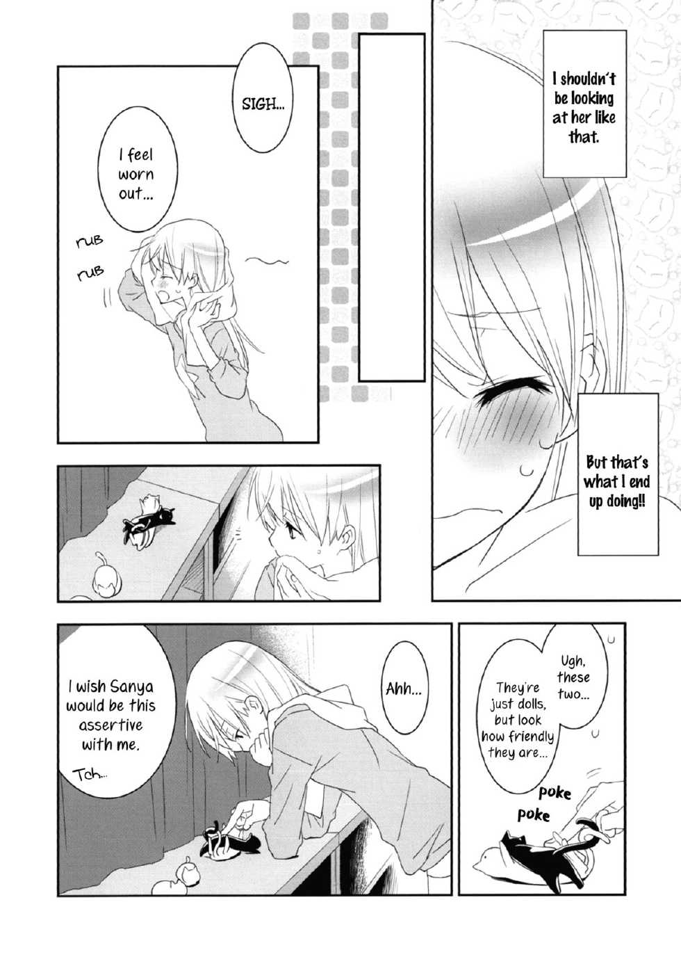 (Puniket 22) [Hitomaron (Setouchi Sumako)] Pantsu to Zubon no Kyoukaisen 2 | The Boundary Line Between Panties and Pants 2 (Strike Witches) [English] [Yuri-ism] - Page 7