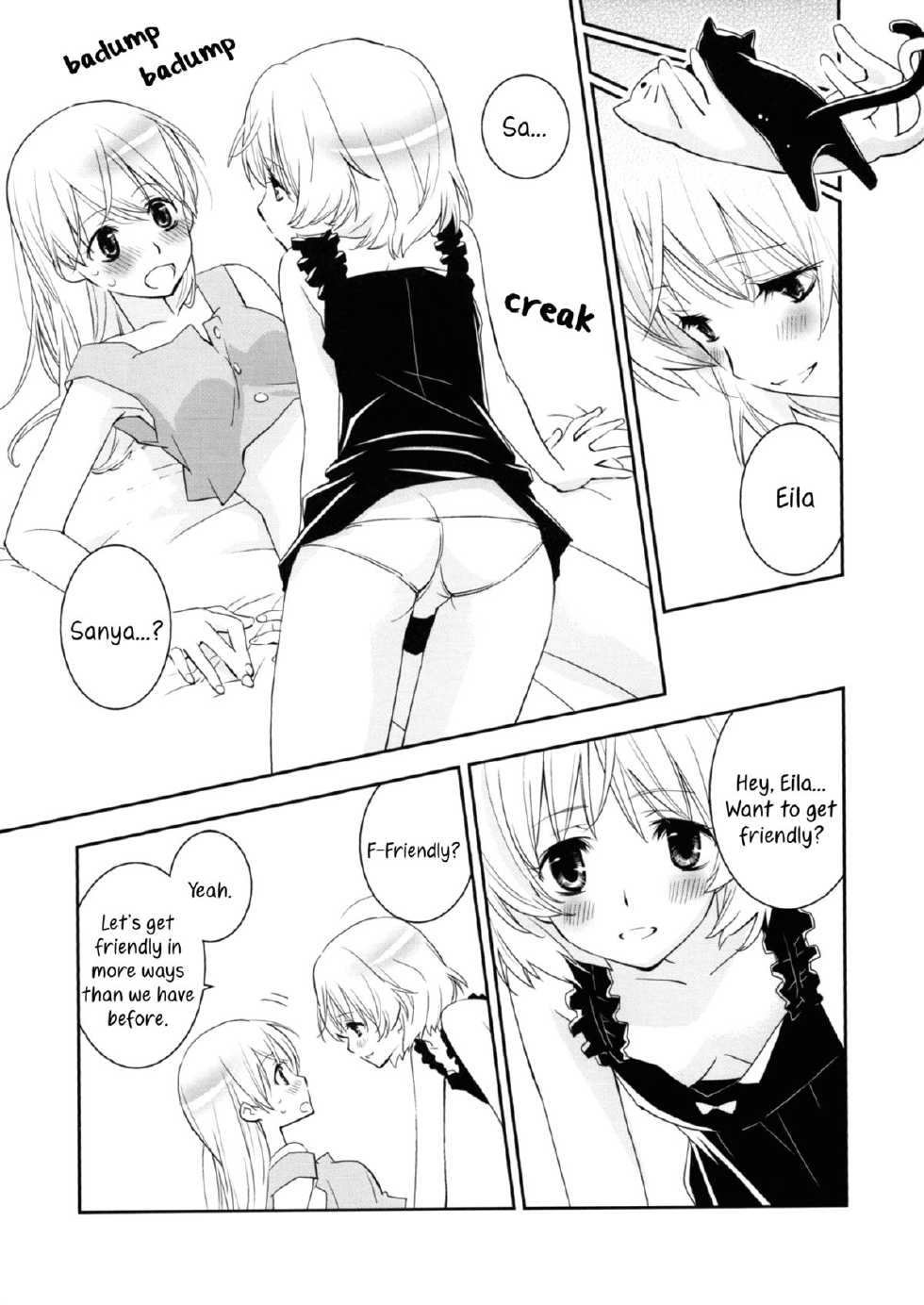 (Puniket 22) [Hitomaron (Setouchi Sumako)] Pantsu to Zubon no Kyoukaisen 2 | The Boundary Line Between Panties and Pants 2 (Strike Witches) [English] [Yuri-ism] - Page 8