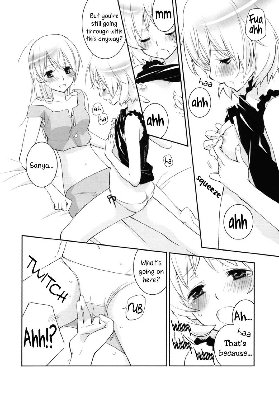 (Puniket 22) [Hitomaron (Setouchi Sumako)] Pantsu to Zubon no Kyoukaisen 2 | The Boundary Line Between Panties and Pants 2 (Strike Witches) [English] [Yuri-ism] - Page 11