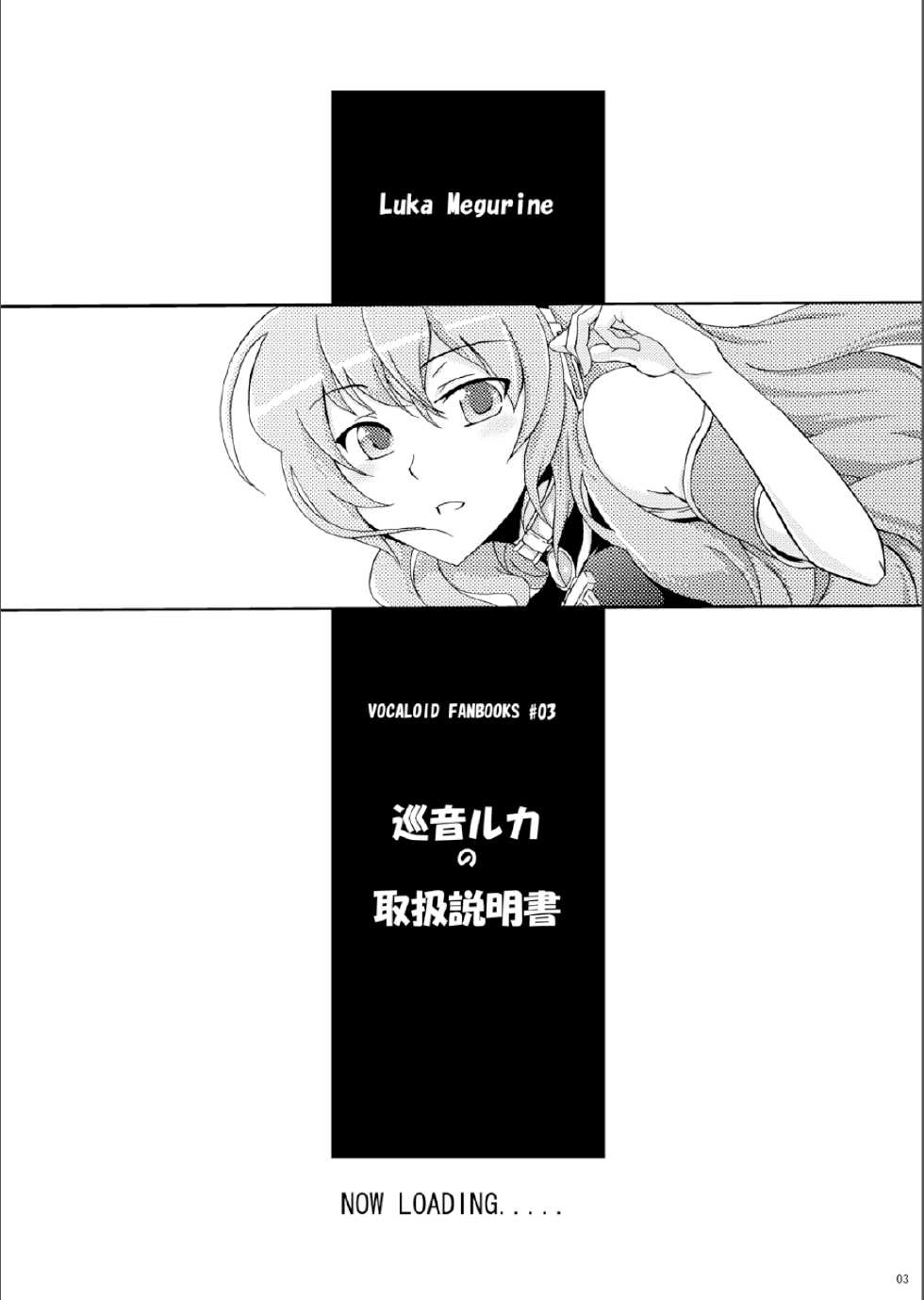 [Z-FRONT (Kagato)] Megurine Luka no Toriatsukai Setsumeisho (Vocaloid) [Digital] - Page 2