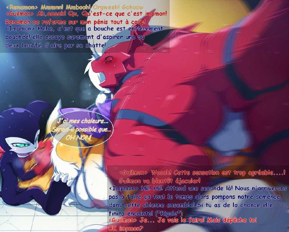 The Tale of Renamon, Ravaged by Impmon and Guilmon (Digimon) [French] [Rewrite] [Floble] - Page 11