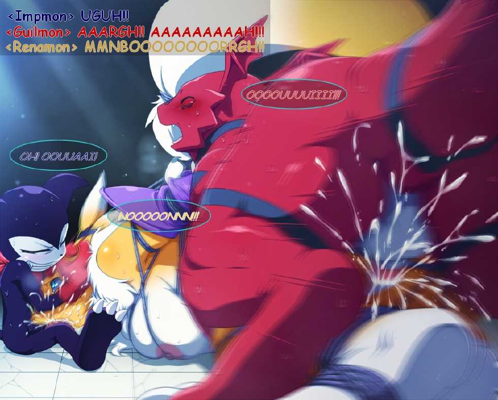 The Tale of Renamon, Ravaged by Impmon and Guilmon (Digimon) [French] [Rewrite] [Floble] - Page 13