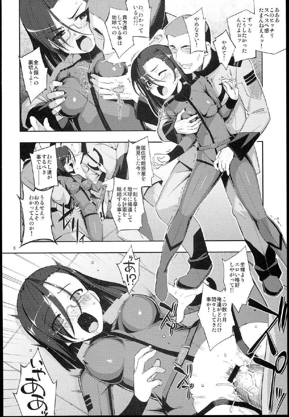 (C84) [RUBBISH Selecting Squad (Namonashi, Miharu)] Hadou Bouheki Kantsuu sare mashita (Space Battleship Yamato 2199) - Page 6