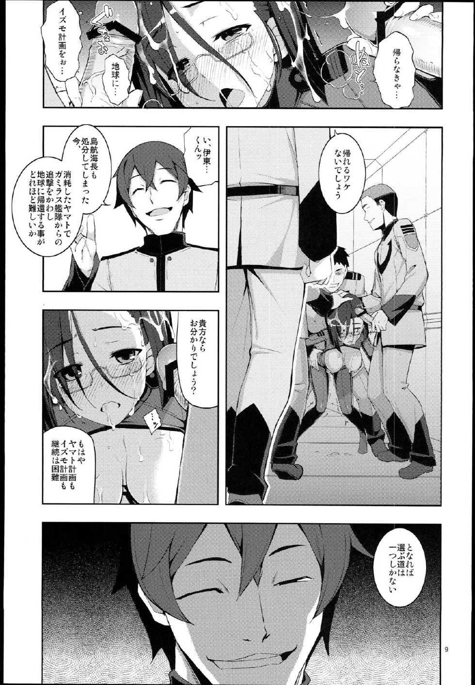 (C84) [RUBBISH Selecting Squad (Namonashi, Miharu)] Hadou Bouheki Kantsuu sare mashita (Space Battleship Yamato 2199) - Page 9