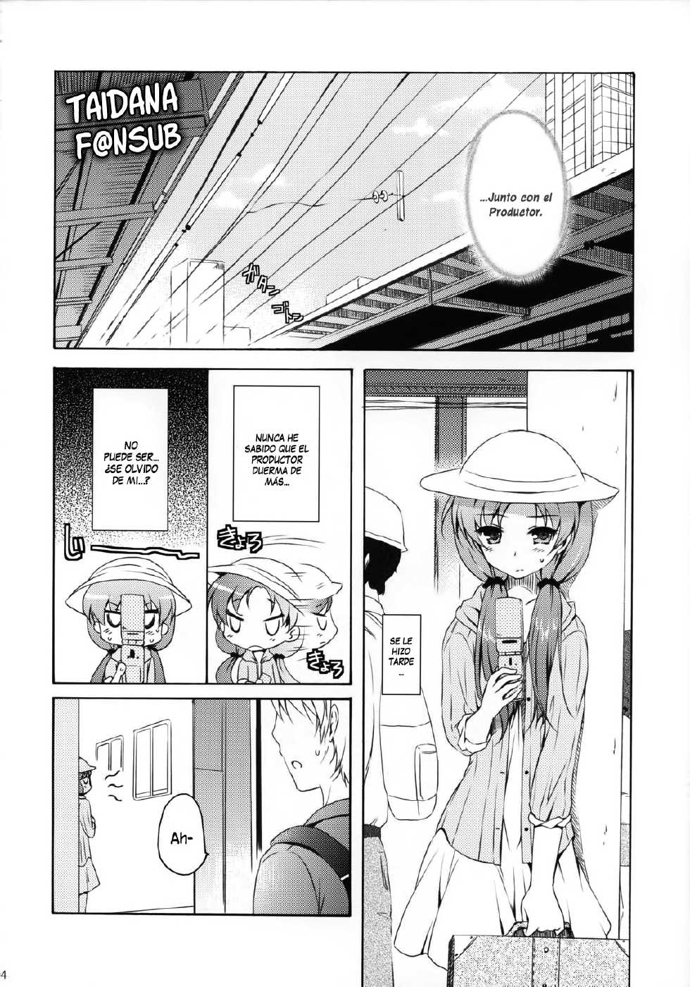 (C79) [Panda ga Ippiki (Komi Zumiko)] Anata to Futari de Risoukyou ni te (THE iDOLM@STER) [Spanish] (Taidana F@nsub) - Page 3