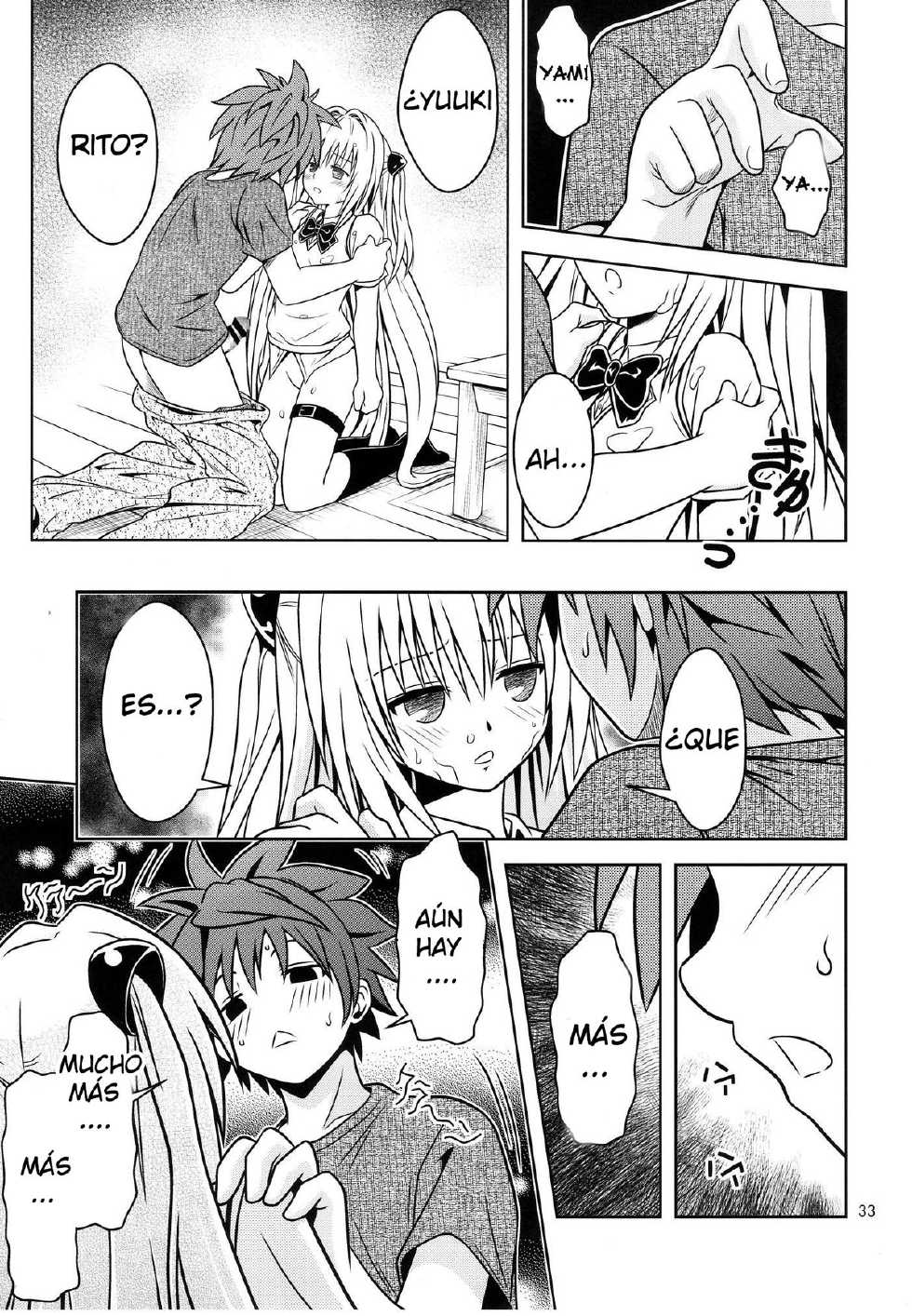 [Gangontou (Fukori)] Anoko-tachi ga Taihen na Koto ni Nattemasu 3 (To LOVE-Ru) [Spanish] - Page 33