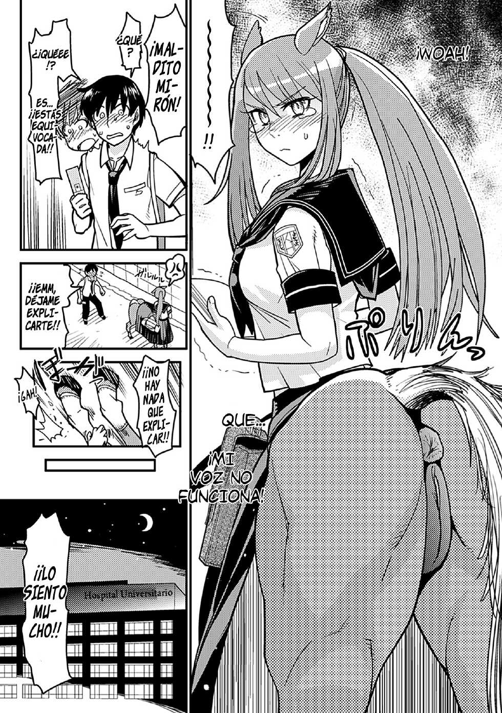 [Kuroshiki] Yegua Salvaje En Uniforme Escolar (Bessatsu Comic Unreal Monster Musume Paradise Vol.2) [Spanish] =P666HF= - Page 3