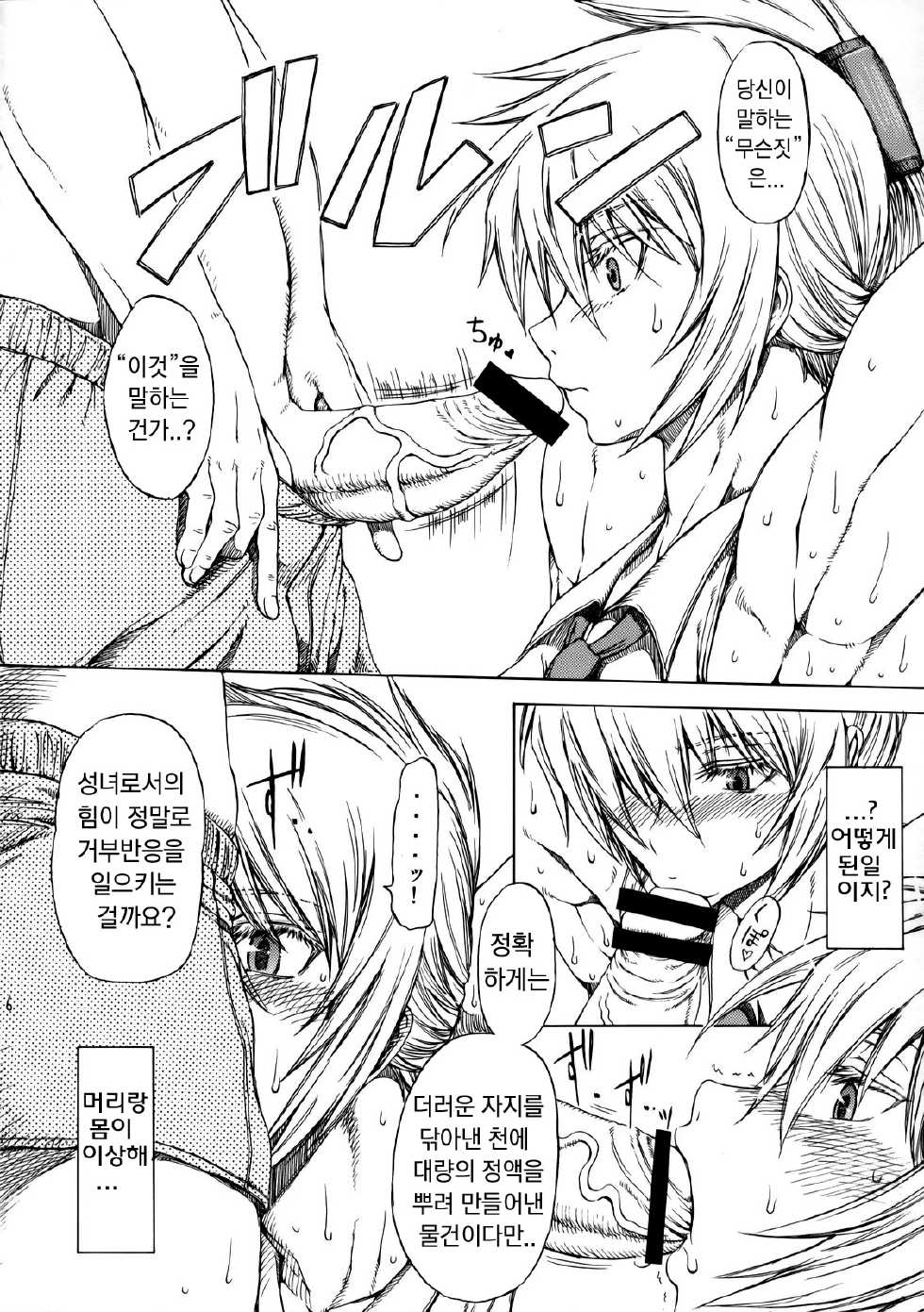 (COMIC1☆3) [SHD (Buchou Chinke, Hiromi)] Seijo Ninpouchou (Arcana Heart) [Korean] - Page 5