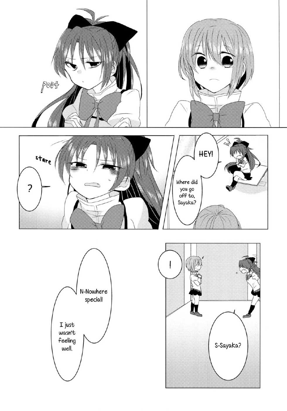 (C85) [BLEU (Mizuki)] Koi, Koi. | Yearning, Love (Puella Magi Madoka Magica) [English] [Yuri-ism] - Page 20