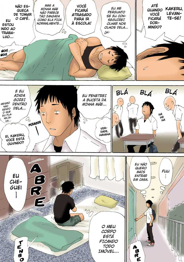 [Kiyokawa Zaidan (Kiyokawa Nijiko)] Haha ga Neteru Ma ni | Enquanto a Mamãe Dorme [Portuguese-BR] [HentaiEyeBR] - Page 20