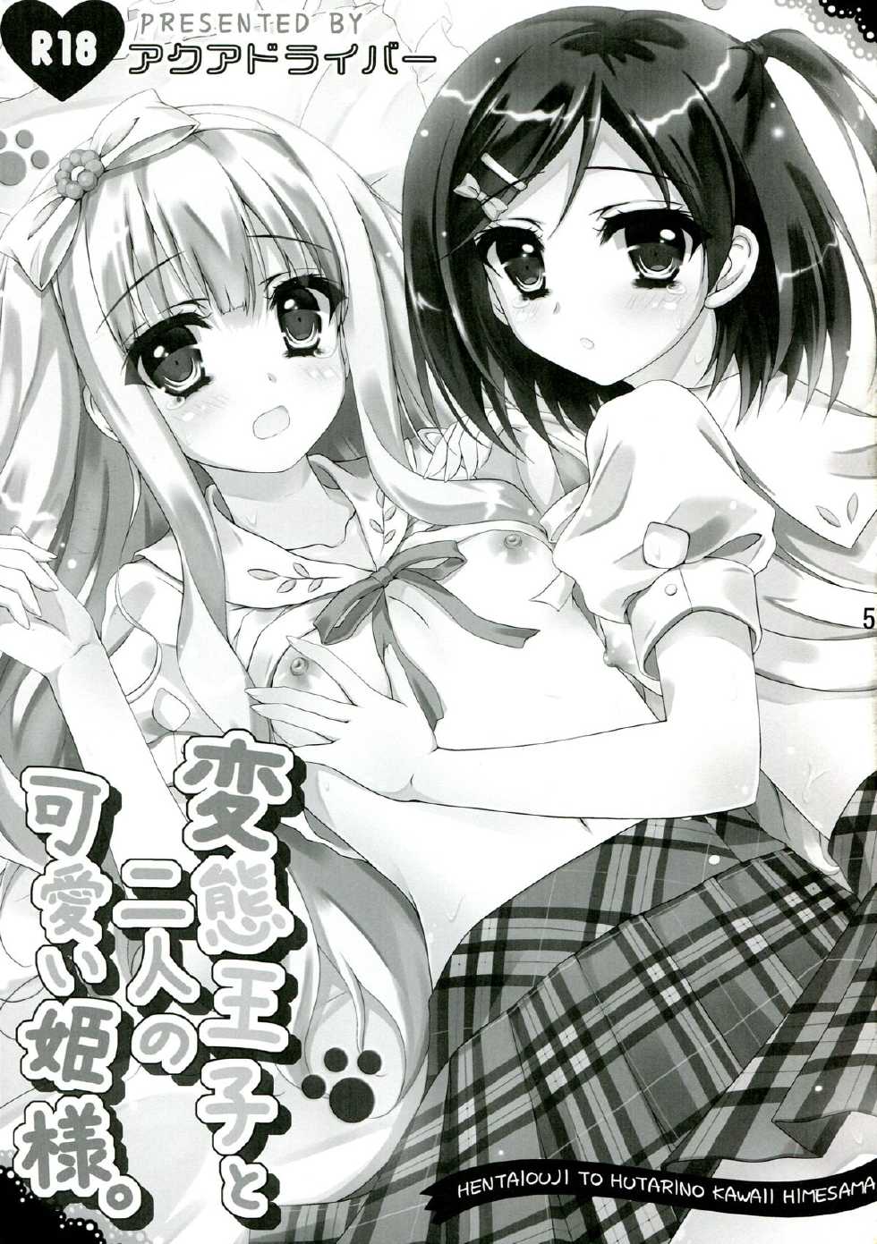 (C84) [Aquadriver (Aino Serin)] Hentai Ouji to Futari no Kawaii Hime-sama (Hentai Ouji to Warawanai Neko.) - Page 5