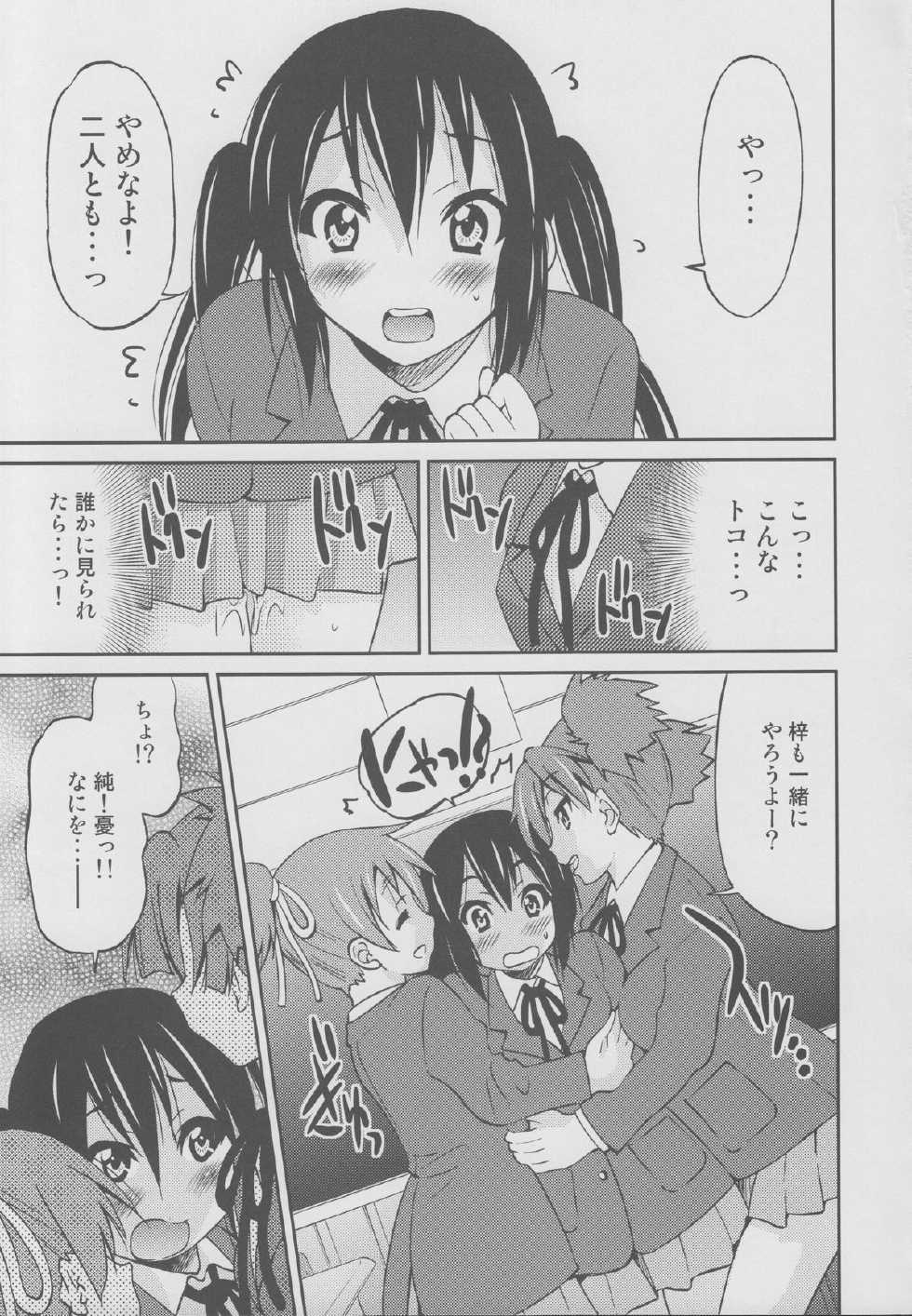 (C78) [Ponyfarm (Inoue Yoshihisa)] PONY-ON!!! Hora Onee-chan Tonnyan da yo ♪ (K-ON!) - Page 6