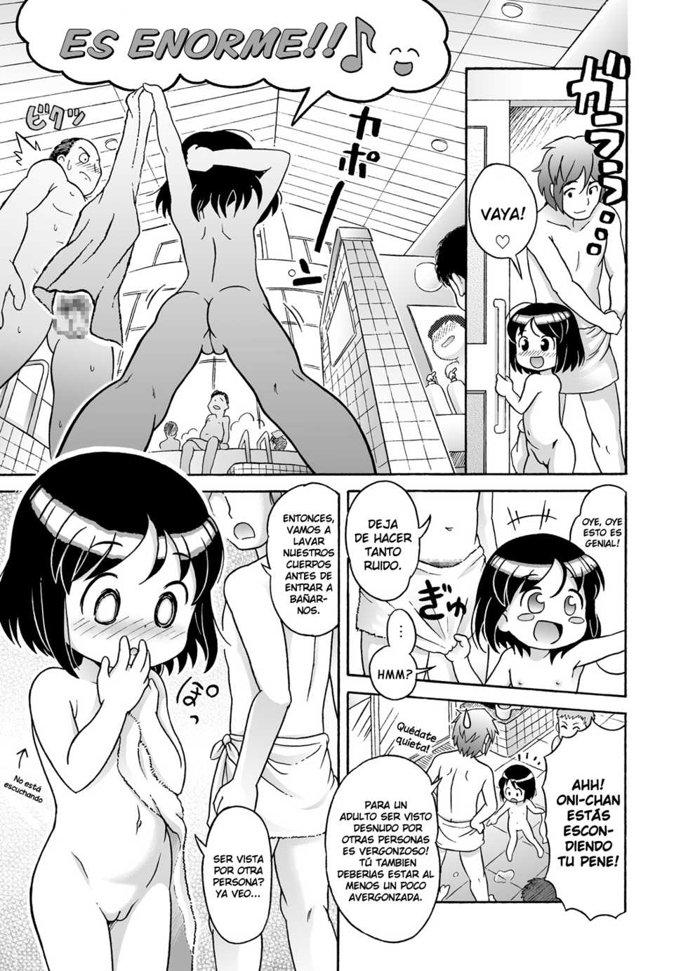 [Sexual Khorosho (Lasto)] Yun-chan to Otokoyu♪ | Yun-chan y el Baño de Hombres♪ [Spanish] {Cark-san} [Digital] - Page 4