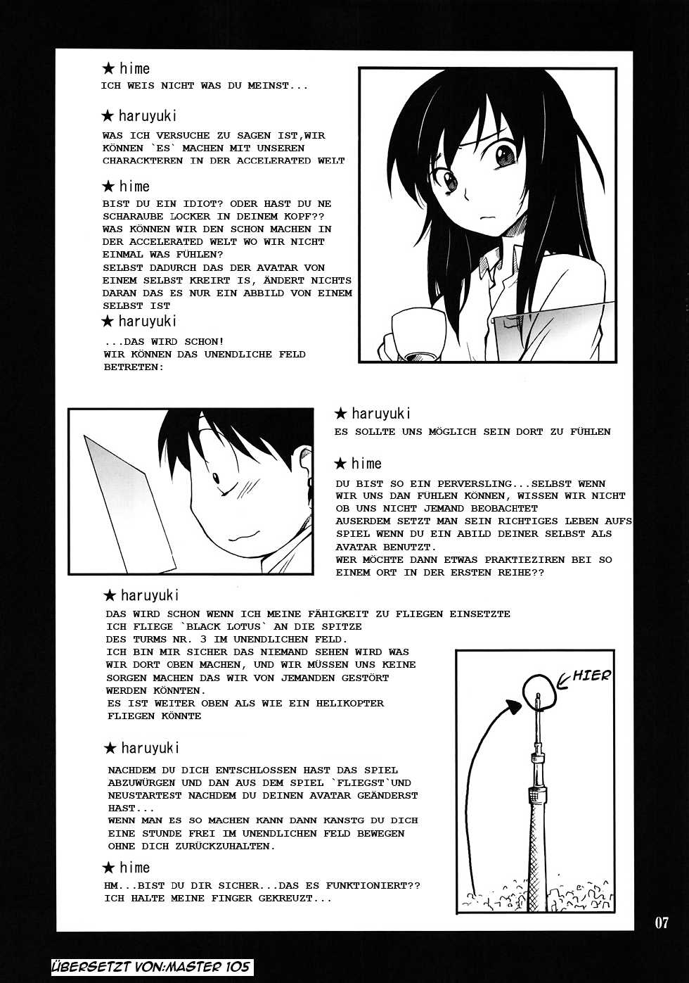 (C82) [P-FOREST (Hozumi Takashi)] Another World ~Sukitokimetokiss~ (Accel World) [German] [Master105] - Page 6