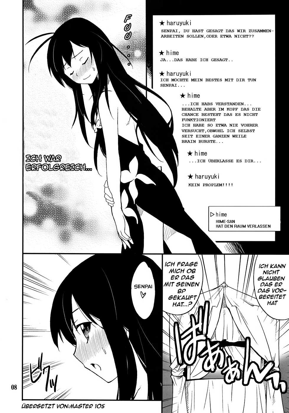 (C82) [P-FOREST (Hozumi Takashi)] Another World ~Sukitokimetokiss~ (Accel World) [German] [Master105] - Page 7