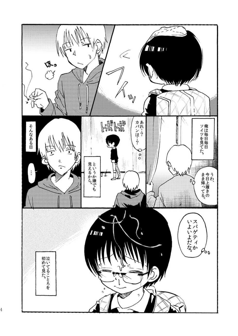 [Mary no Yamai (Taguchi)] Yuugure Doki no ♂ Gakusei [Digital] - Page 3