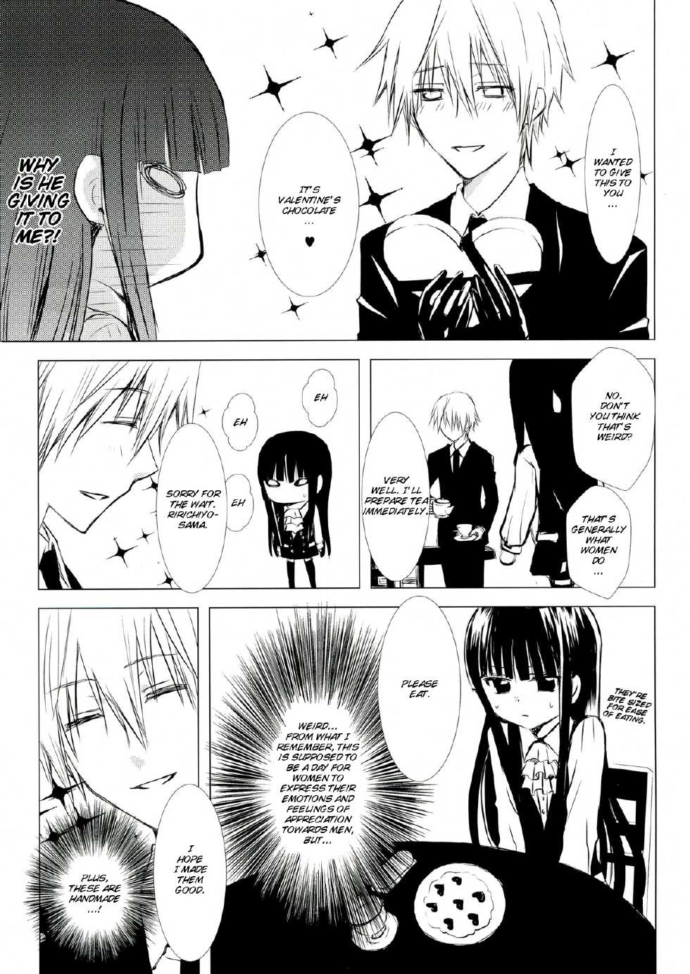 (COMIC1☆7) [Usagizadou (Enu)] Kuro Zatou | Brown Sugar (Inu x Boku SS) [English] [Brolen] - Page 7