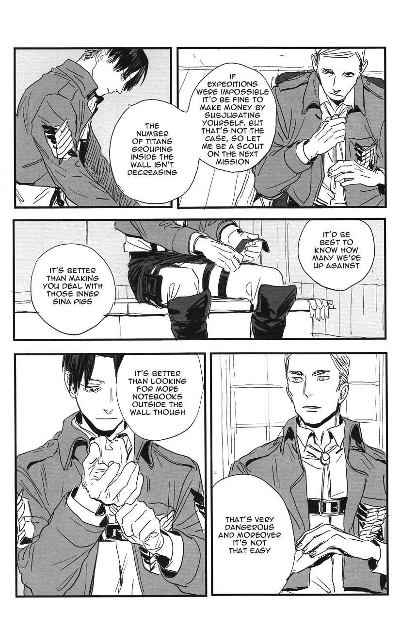 (C84) [MICROMACRO, gunblue (Yamada Sakurako, Kazu)] sit difficile; experiar tamen. (Shingeki no Kyojin) [English] - Page 34