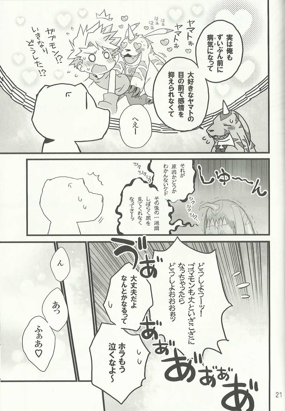 (Fur-st 7) [Hanayori Kemono (KENSAN)] AmaGoma (Digimon) - Page 20