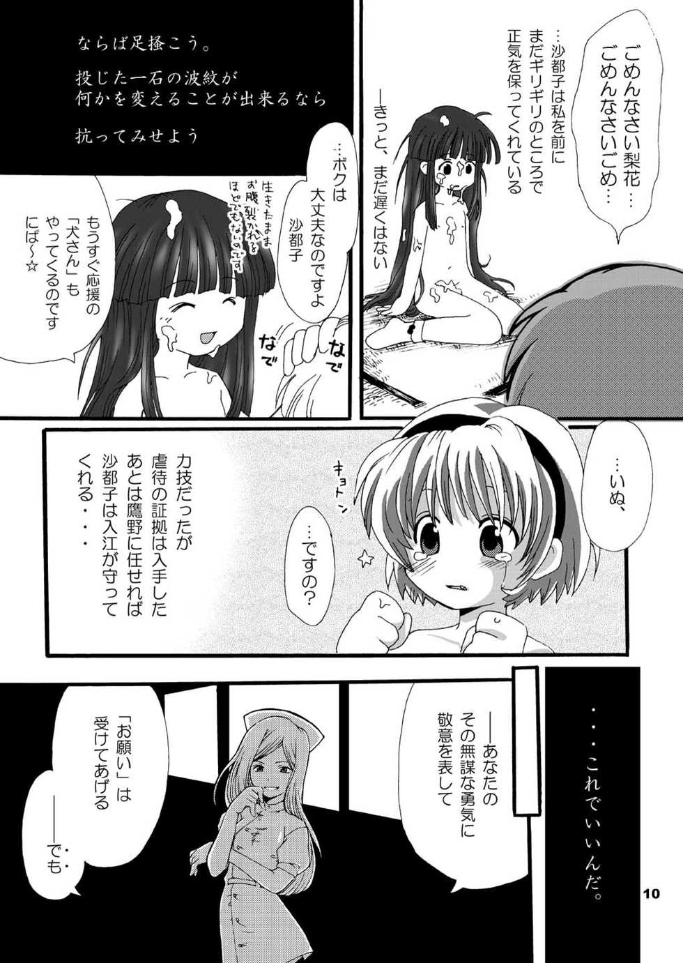 [Yakou Yousei (Mizuki Yuu)] Higurashi no Koe, Ima wa Tae Kai - Onimawashi-hen (Higurashi no naku koro ni) [Digital] - Page 10