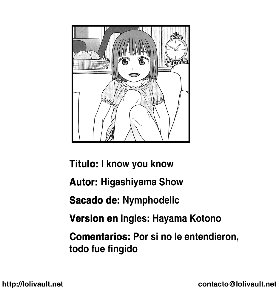 [Higashiyama Show] I Know You Know (COMIC LO 2010-06) [Spanish] [Lolivault] - Page 23
